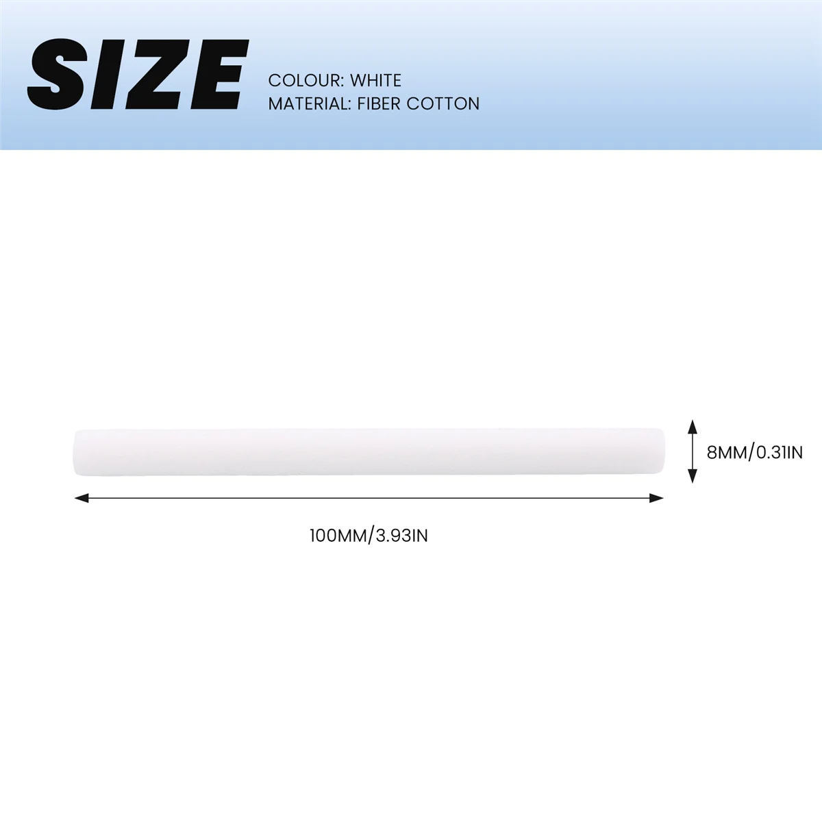 EQAZ-Humidifierผ้าฝ้ายSwabs, Humidifier Refill StickแบบพกพาUSB Mini Humidifierกรององค์ประกอบ 10Pcs