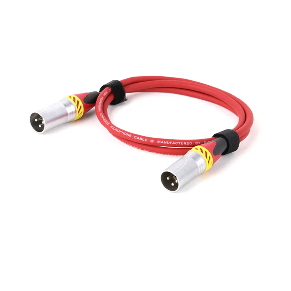 XLR Cable 3Pin Male to Male Plug M/M OFC Balanced Audio MIC Shielded Line Cannon Extension Cord for Monitor Mixer Amp Speaker