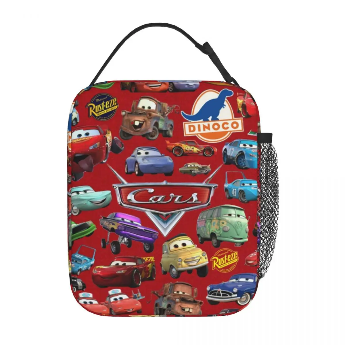 Cars Lightning Mcqueen Insulated Lunch Bags Thermal Lunch Container Large Lunch Box Tote Girl Boy Work Outdoor