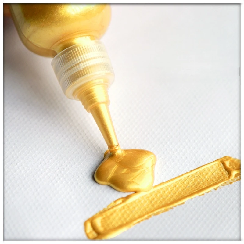 Acryl-Metallic-Pigment Goldenes Malpigment Wasserfeste Farbe für Graffiti und handgemalte Kunstwerke Perlglanz-Pigment – Detail 6