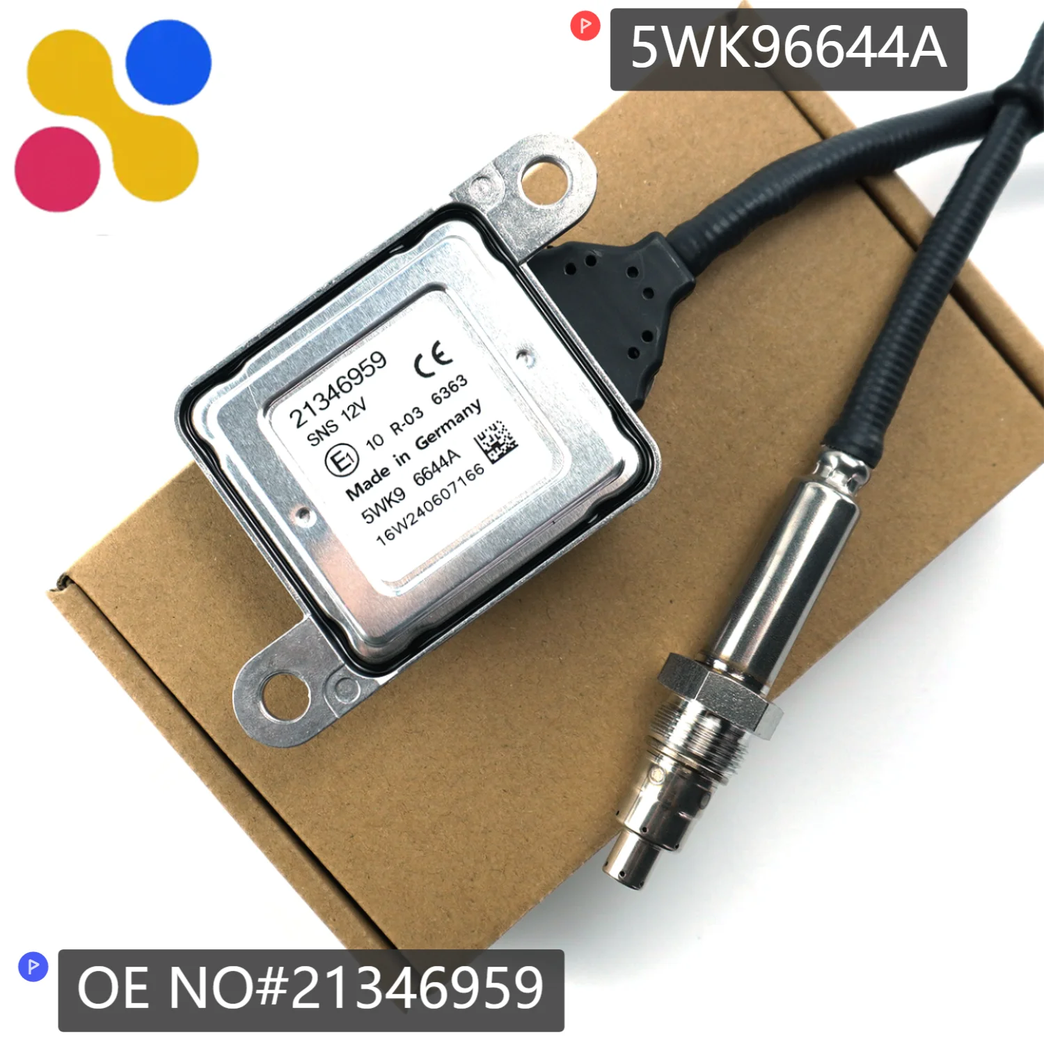 

For Volvo NOx Sensor 5WK96644A 21346959 Nitrogen Oxides Sensor Truck MP7 MP8 VN VNL VHD D13 5WK9 6644A