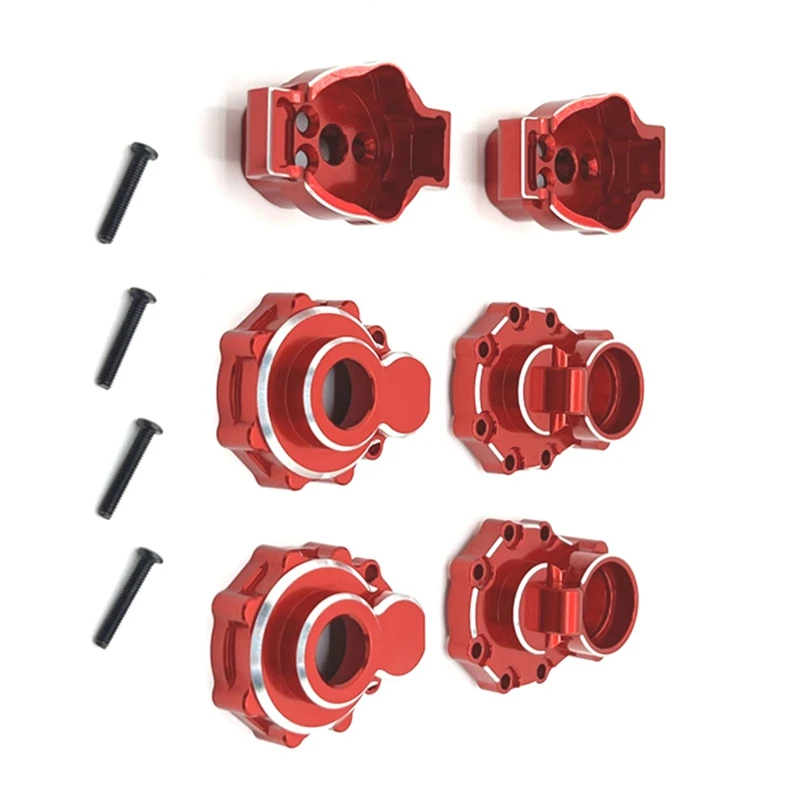 RC Car Upgrade Rear Axle Cup Kit For TRAXXAS 1/10 TRX4 HUANGBO 1/10 R1001 R1002 R1003 RC Car Upgrade Parts Red