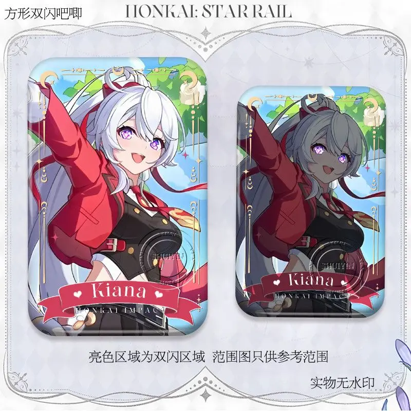 Urocze przypinki z kreskówek Anime Honkai Impact 3 Elysia Kiana Broszki Szpilki do torebki Ubrania Kapelusze Akcesoria Biżuteria Prezenty