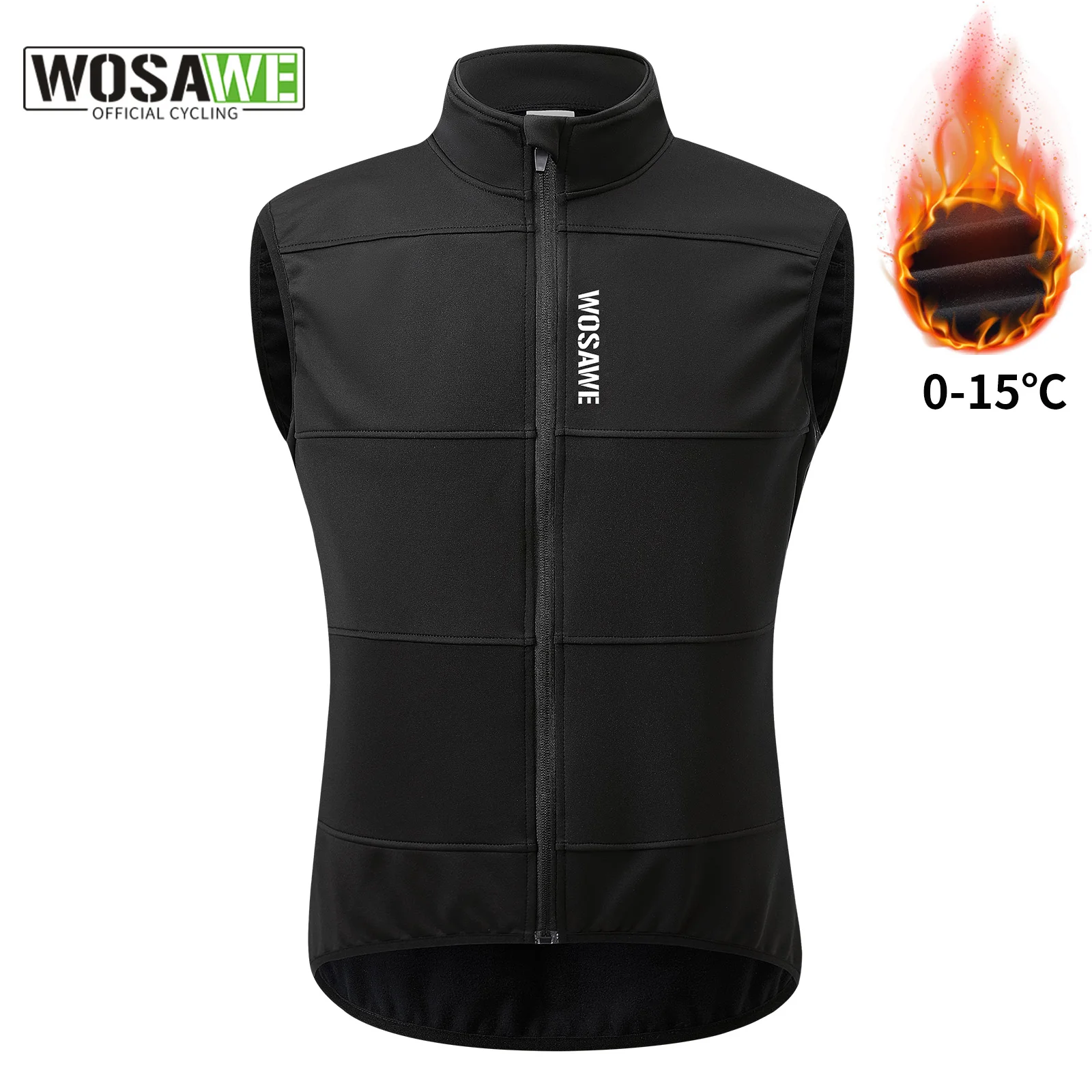 

WOSAWE 2021 новый зимний велосипедный жилет, теплая велосипедная куртка без рукавов, куртка для горного велосипеда, ветрозащитная велосипедная одежда, жилет
