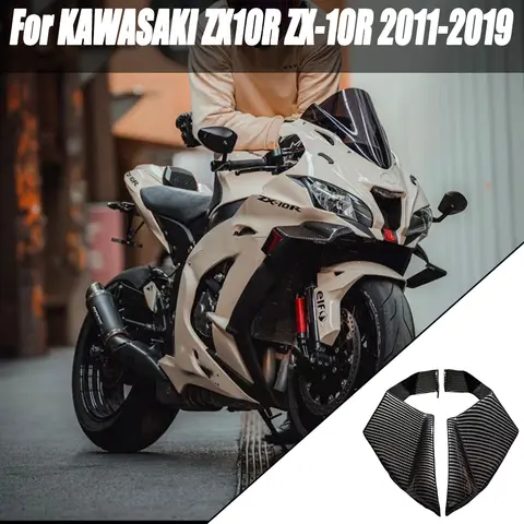 가와사키 ZX10R ZX-10R 2011-2018 2019 오토바이 페어링 부품 키트 zx-10r 고정 윙렛 공기 역학적 날개 스포일러