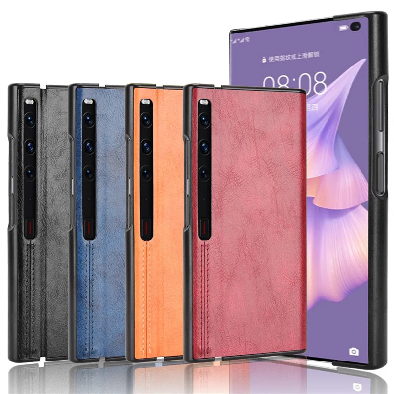 For Huawei Mate XS 2 Case Calfskin Soft Edge PU Leather Hard Phone Cover For huawei mate xs2 PAL-AL00 Edition Case