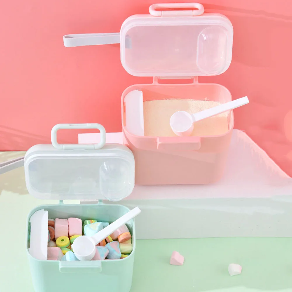 

Cute New Baby Baby Food Toddle Snacks Container Milk Powder Box Essential Cereal Food Storage Box
