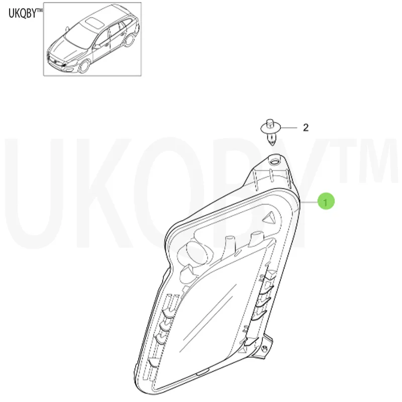 Position light expansion plug crossbeam reinforcement bracket blind rivet 31278557 31278558