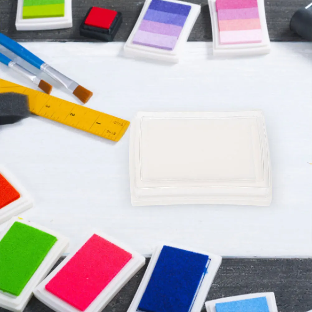 15Pcs Blank Inkpad Sponge High-Density Refillable Ink Pads for Craft DIY Office Stamp Pads Fingerprint Use Ink Pad Sponge