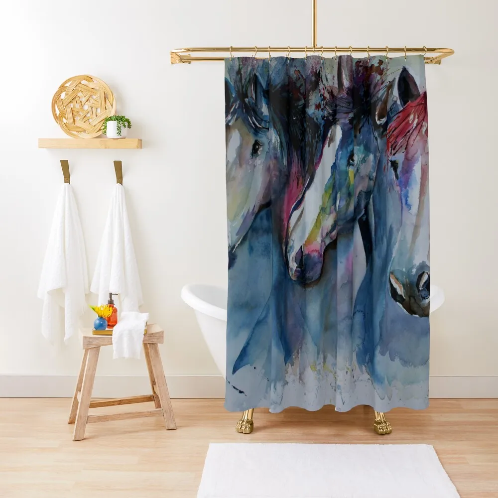 

Caballos Shower Curtain Waterproof Fabric Bathroom Shower Bath Modern Showers For Bathroom For The Bathroom Curtain