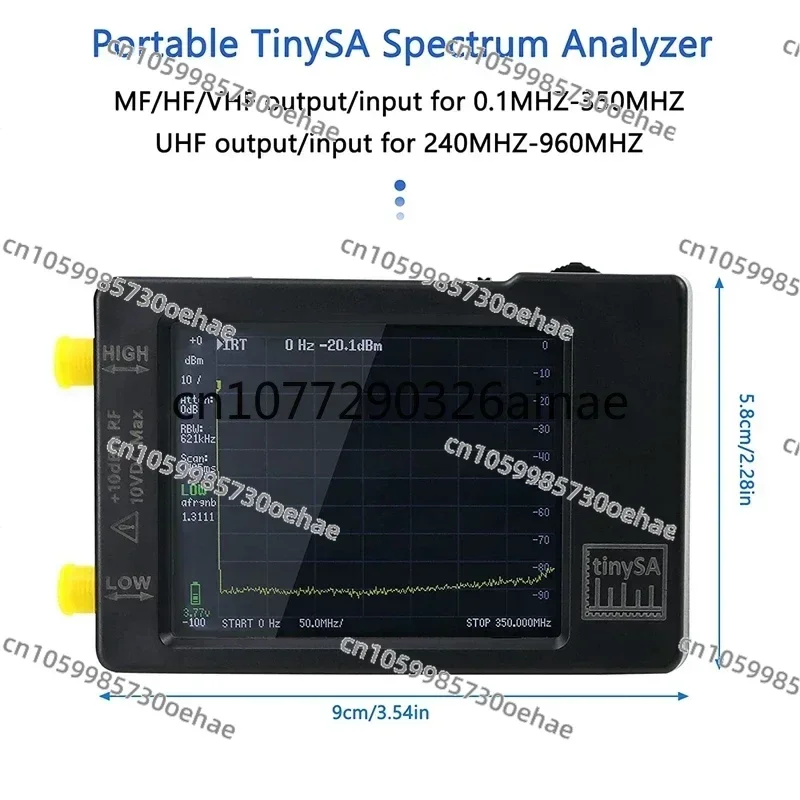 Upgraded Hand Held Tiny Spectrum Analyzers TinySA 2.8