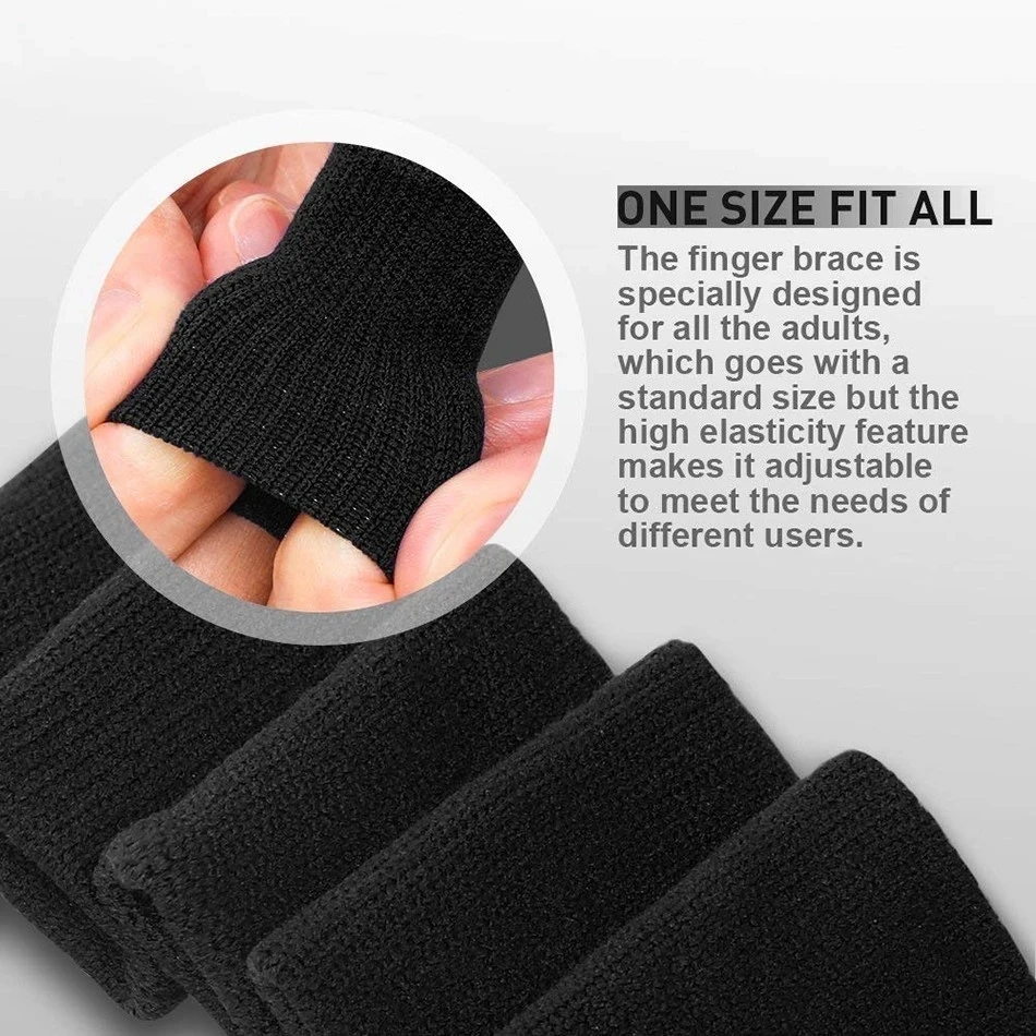 10Pcs/Set Finger Protection Arthritis Support Guard Outdoor Sports Basketball Volleyball Elastic Finger Sleeves