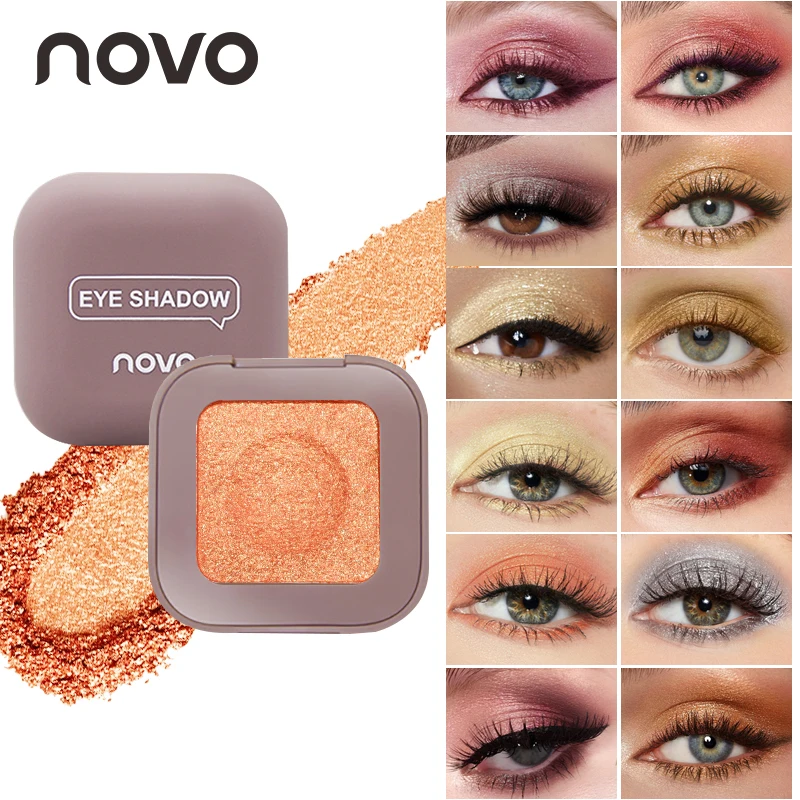 Sombra de ojos con puré, la consistencia de puré de patatas, múltiples opciones de color están disponibles, brillo de perlas brillantes