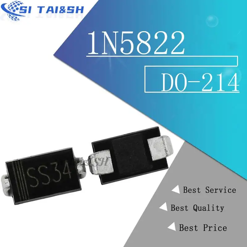 100Pcs 1N5822 Sma S… - image
