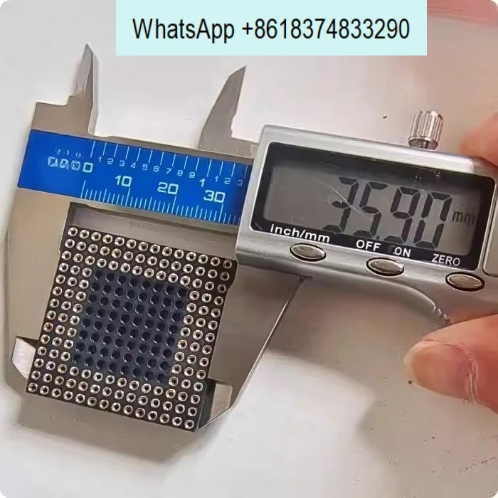PGA132PIN36*36mm square IC header round hole PCB mounting solder pins chip adapter socket