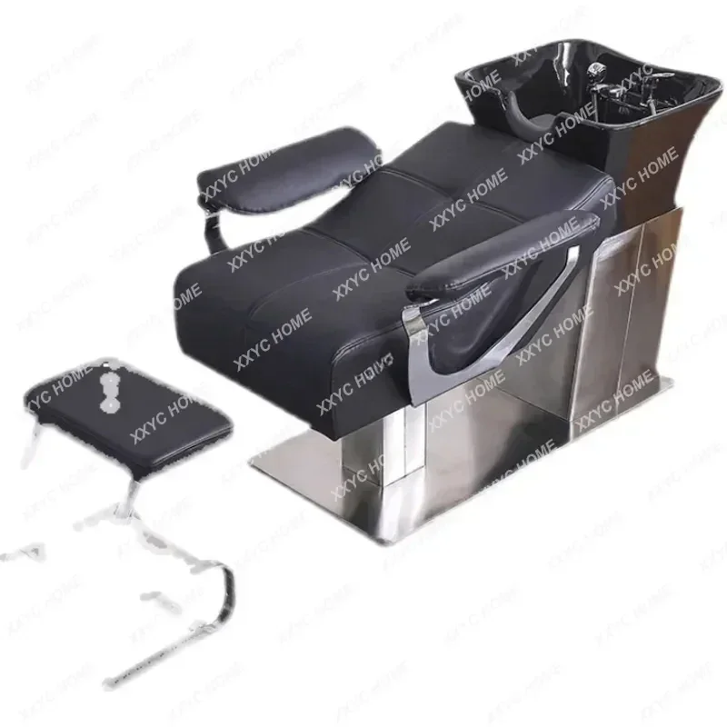 

Кресло-кровать для мытья волос, мужской салон для бритья, спа, кожаный профессиональный массаж, парикмахерская машина, умывальник, шампунь для ногтей