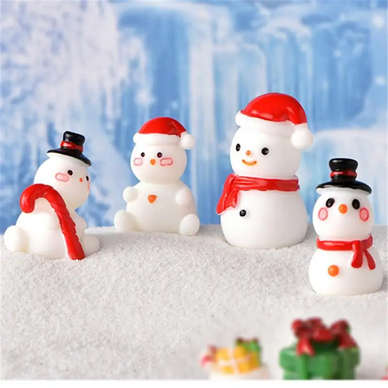 Snowman Decor For Home Christmas Mini Desktop Ornament Festival Decoration Accessories New Year Christmas Elements Decor