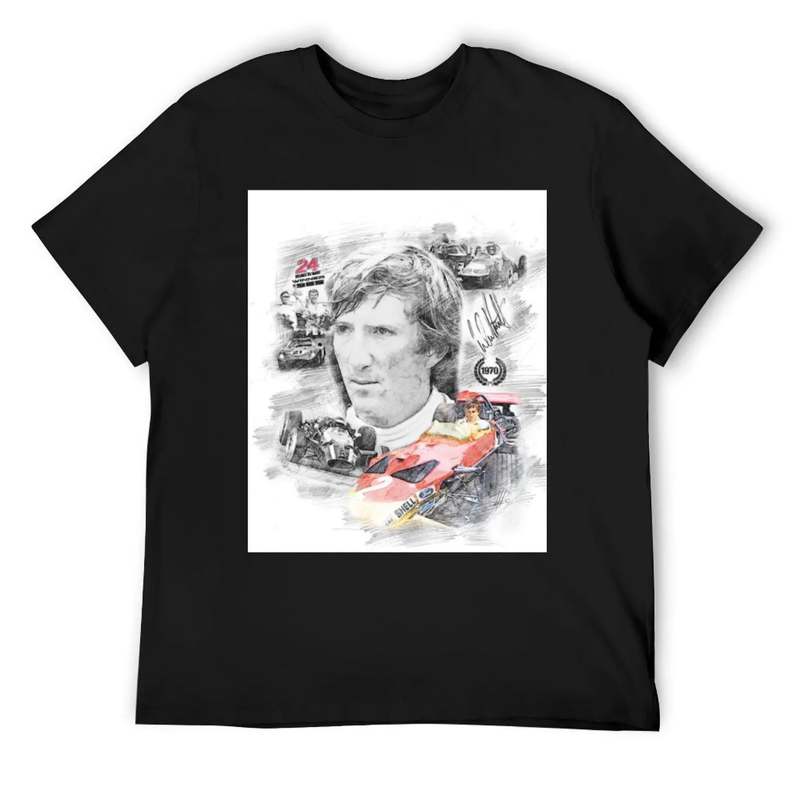 Jochen Rindt T-Shirt new edition anime clothes anime figures mens clothing