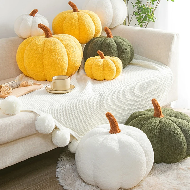 Creative Pumpkin Pillow Special-shaped Sofa Cushion Halloween Decoration Cute Children Plush Toys Birthday Xmas Children's Gifts