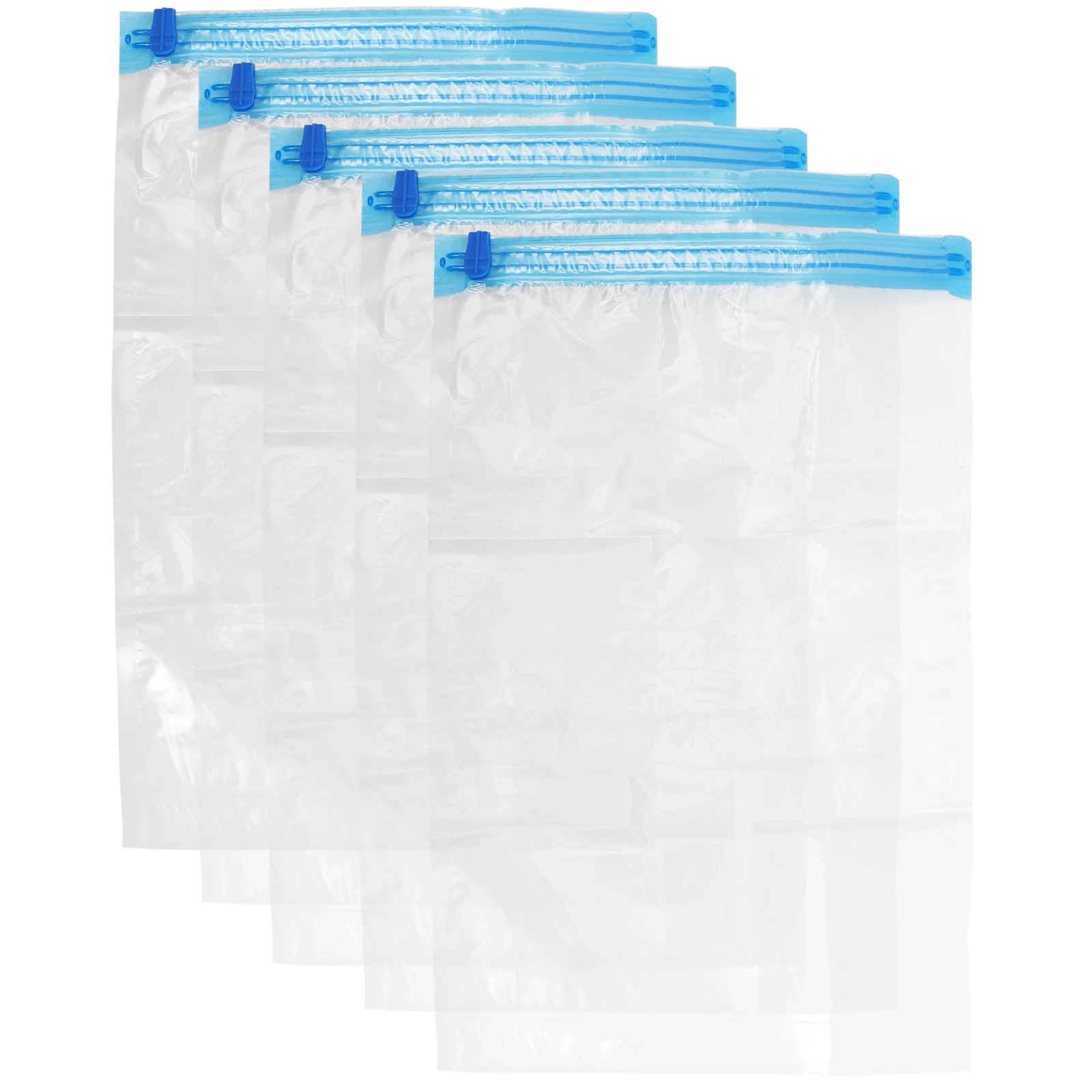 

5pcs Vacuum Compression Bags 35x50cm 40x60cm 50x70cm Transparent Travel Storage Bags For Clothes Save Space No Dust Moving