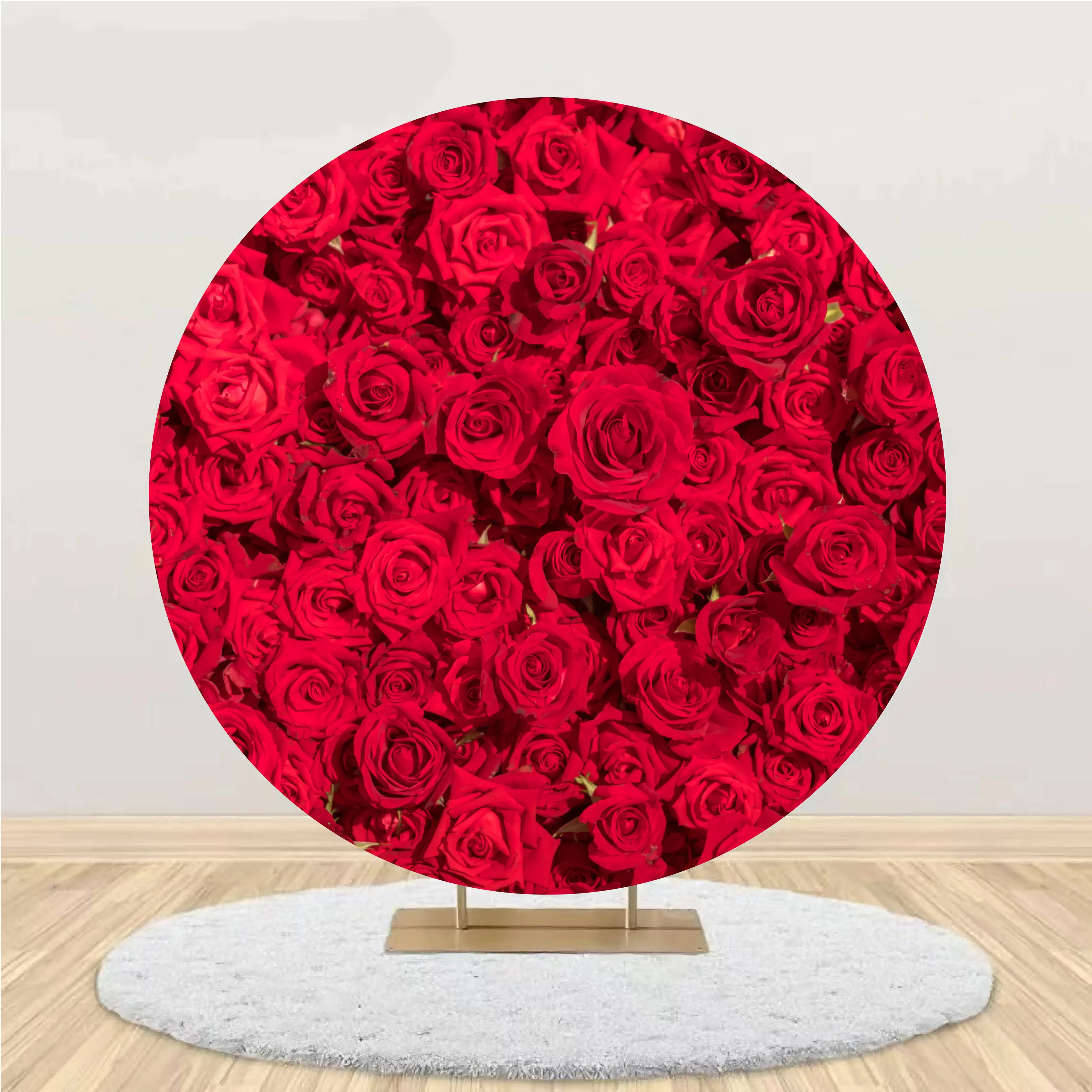 Bride To Be Round Backdrop Cover Valentine's Day Party Supplies Wedding Anniversary Decoration Balloons Flowers Photograph