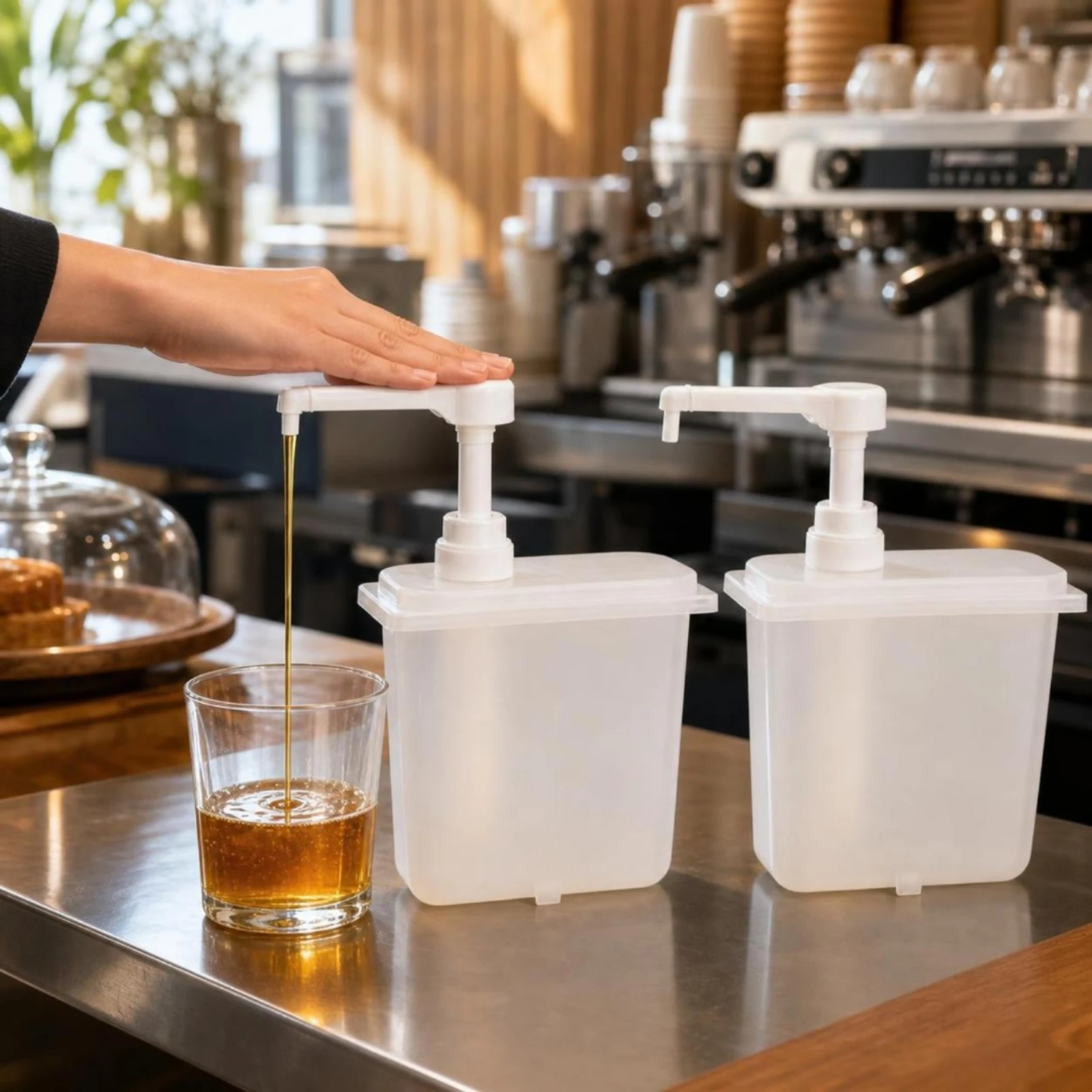 Hand Pump Dispenser Translucen - огляд і ціна Home Barista