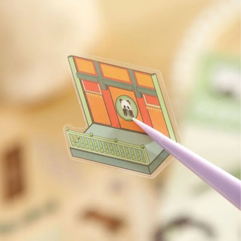 3D Miniature Landscape Classic Toys Stickers DIY Funny Decompression Toy for Adults Kids Handmade Play House Scene Decor