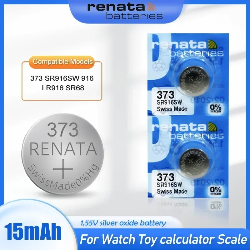 بطارية ساعة للعب عن بعد ، خلية عملة بأزرار سويسرية مصنوعة ، Renata ، SR916SW ، LR916 ، SR68 ، V ، جديد ، 1-10