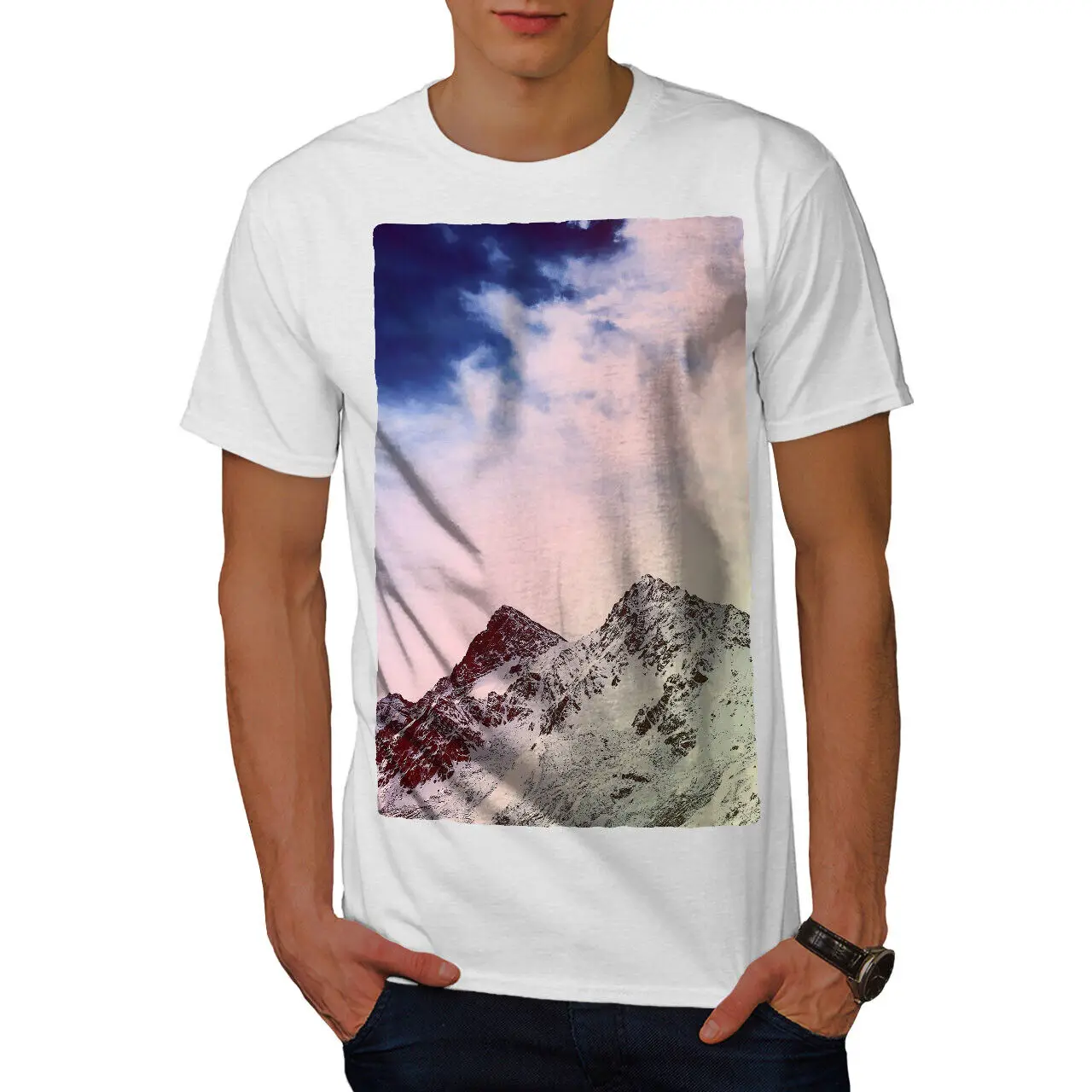 Winter Wild Photo Snowy Mens T-shirt