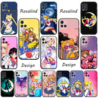 KK-60 Sailors Moon Girl Black Case For VIVO Y33S Y16 Y53S Y17S Y22S Y70 Y01 For Y35 V25 V29 Y22 Y36 Y21 Y51 Y21S Y02s