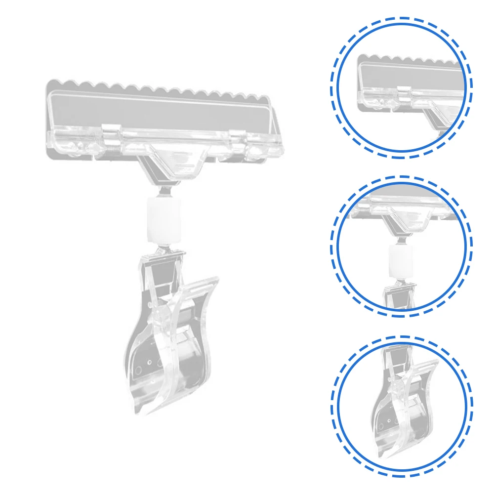 

12 Pcs Price Tag Stand Shop Sign Holder Shelf Clips Retail Rack Labels Plastic Sign Display Advertising Card Organizer