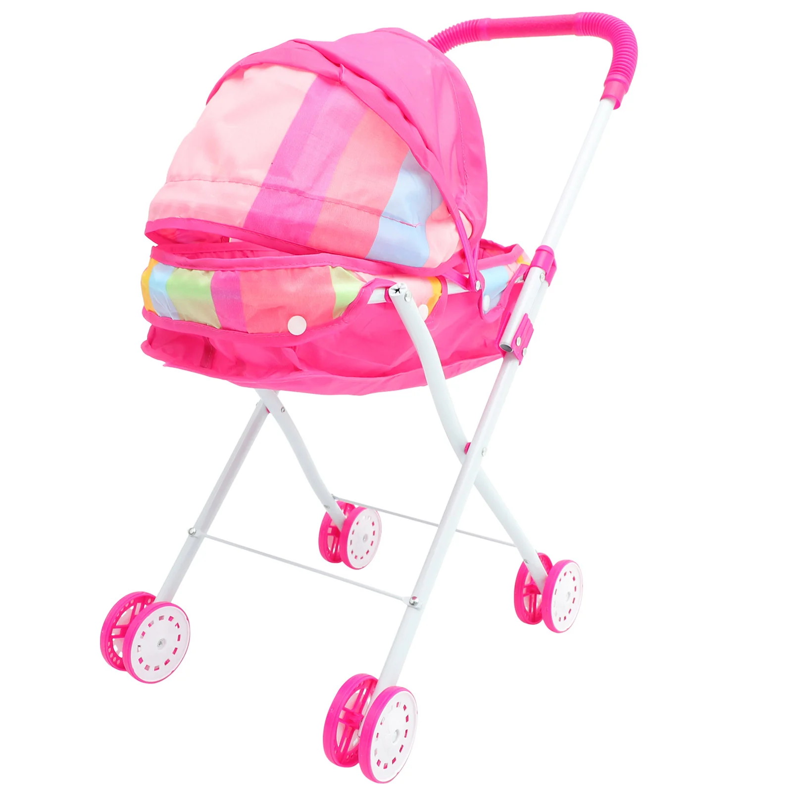 Model Trolley Stroller Baby Child Mini Toys for Kids Iron Frame Oxford Cloth Sundries Rack