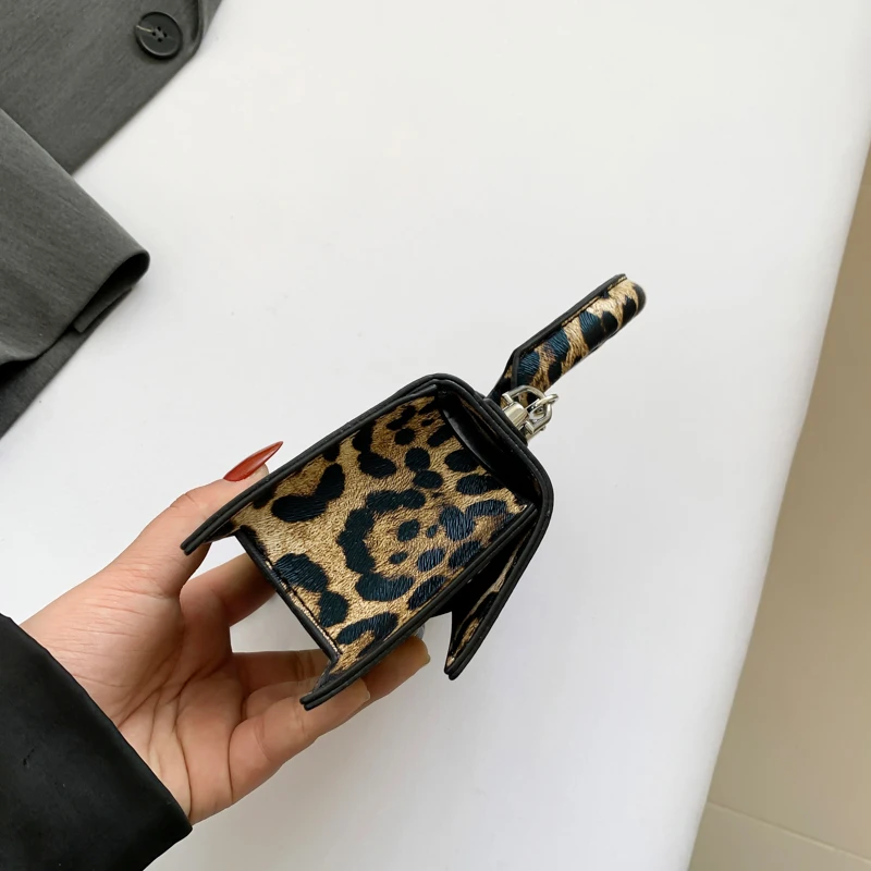 Mini Leopard Bag Evening Clutch Crossbody Sling Purse Chic Women\'s Shoulder Bag Elegant Square Bag Luxury Designer Brand