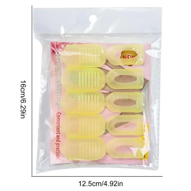 5 Pcs Soak Offs Clips Clips Nails Polish Removers Clips Easy to Use Nails Supplies for Nail Salons