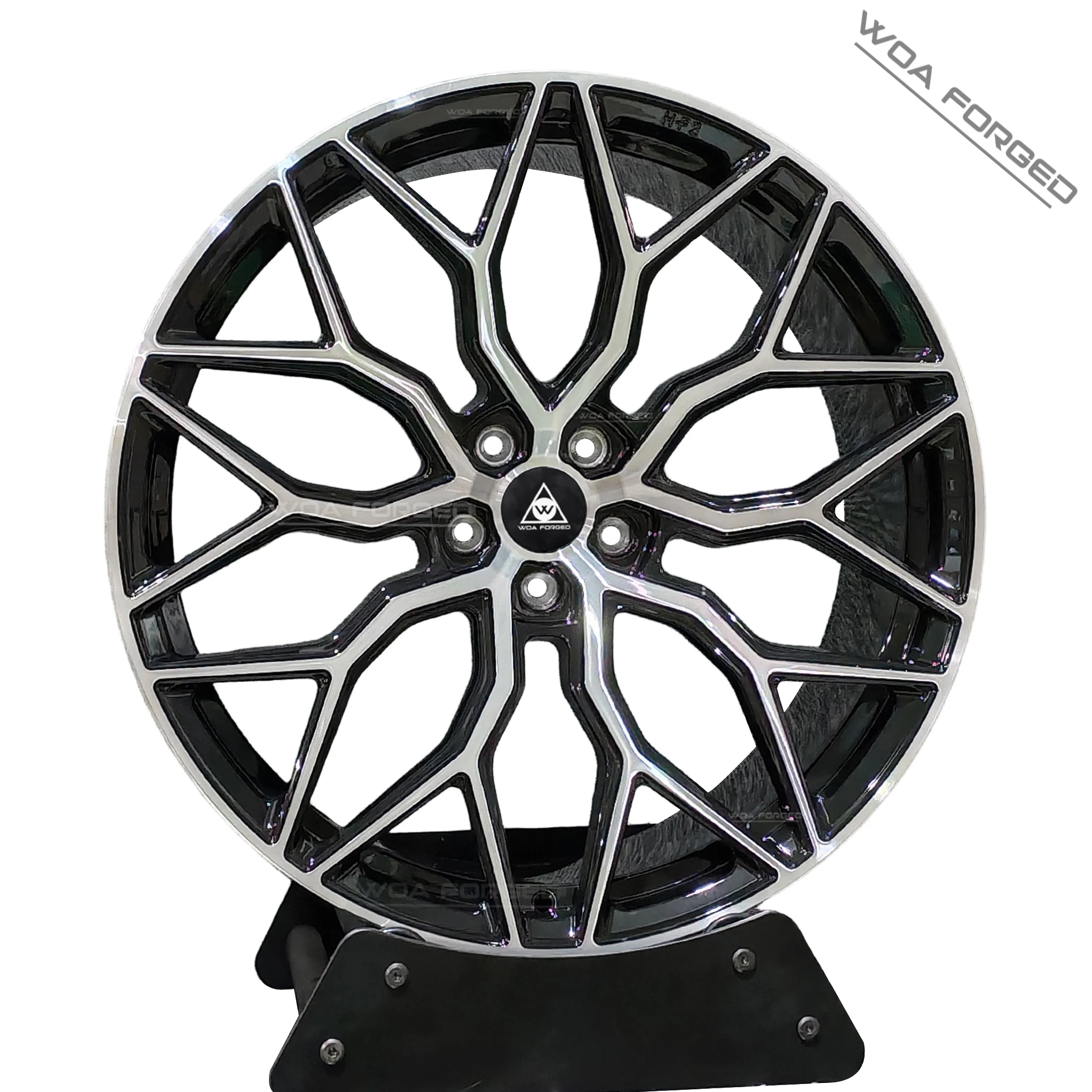 

HF-2 Custom Forged Glossy Black Car Surface 19 20 21 Inches Muti Spokes Design Deep Dish Disc Sporty Popular 5x120 5x112 for F80
