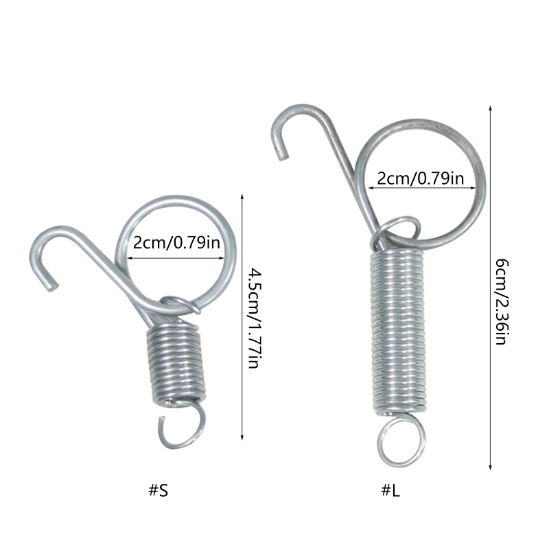 F92B 10pcs Metal Finger Spring สำหรับล็อคกรงประตูสปริงสปริงสำหรับการแก้ไขสัตว์เลี้ยง