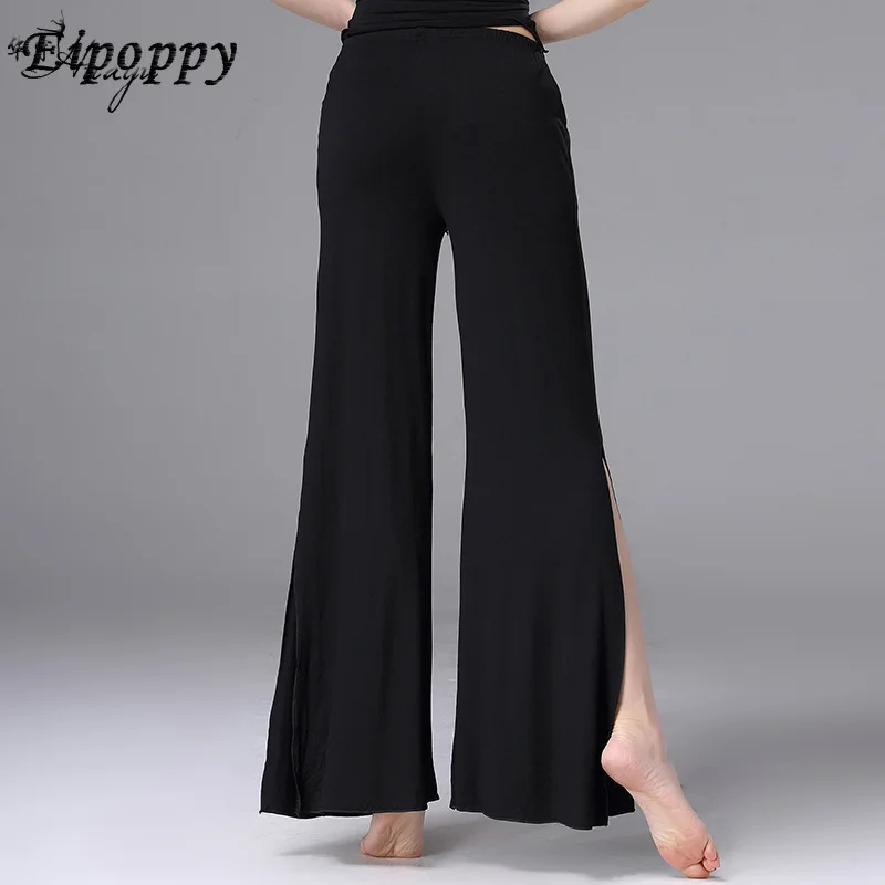 Belly Practice Clothing Modal Slit Pants Performance Modern Dance Practice Beginner