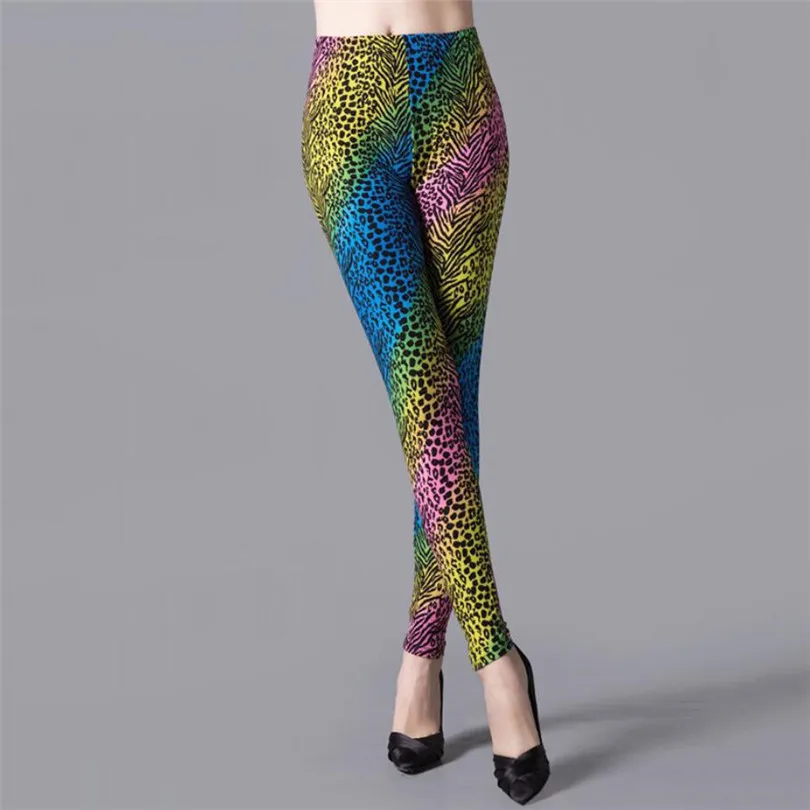 Leggings stampati leopardati pantaloni Sexy Push Up pantaloni da Jogging abbigliamento sportivo Leggins a vita alta abbigliamento sportivo Fitness abbigliamento da palestra