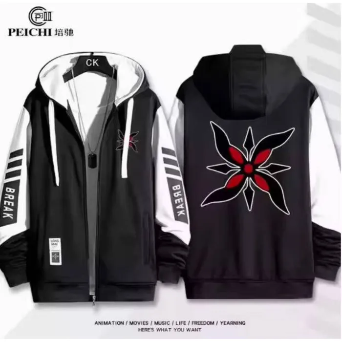 

Genshin Impact Anime Arlecchino Hooded Cosplay Autumn Winter Men Women Coat Loose Jacket Tops Hoodie