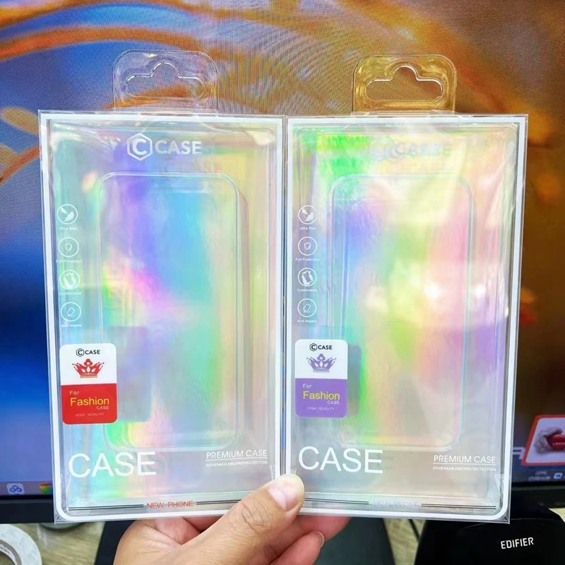 2026 4.7-6.7 inch Phone Case Packaging Box Blister PVC Packing Box Universal Phone Shell Box For iphone 17 Pro Max Cover Box