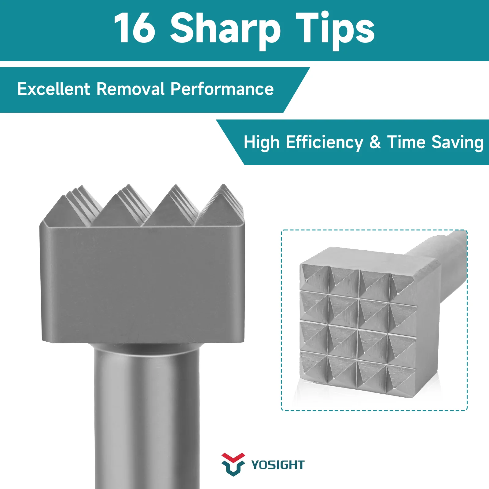 SDS Max Square Head Round Shank Alloy Steel Drill Bit Multifunctional Concrete Breaker Head For Chisel Cement Wall Ground