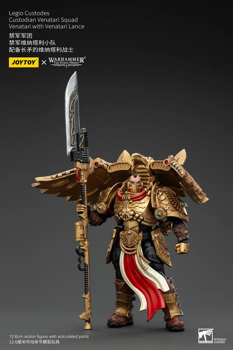 JOYTOY Warhammer 30K 1/18 Legio Custodes Custodian Venatari Squad عمل الشكل الجندي العسكري تمثال لعبة مجسمة