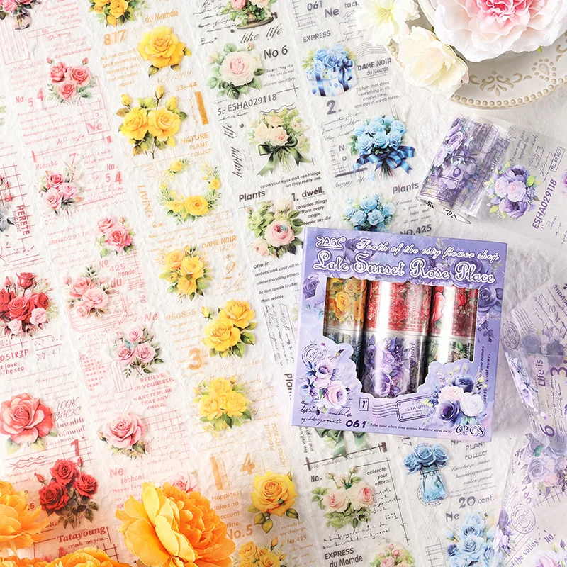 conjunto-de-adesivos-de-cena-e-fita-washi-pet-com-tema-de-floricultura-south-city-para-diario-e-diy-fita-impermeavel-material-de-papelaria