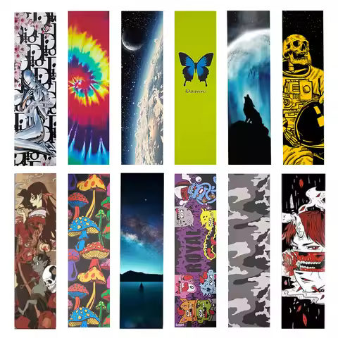 84x23cm Ewin Double Rocker Skateboard Grip Tape Self Adhesive Scooter Sandpaper Printing Emery Anti Skid Tape Deck Sticker