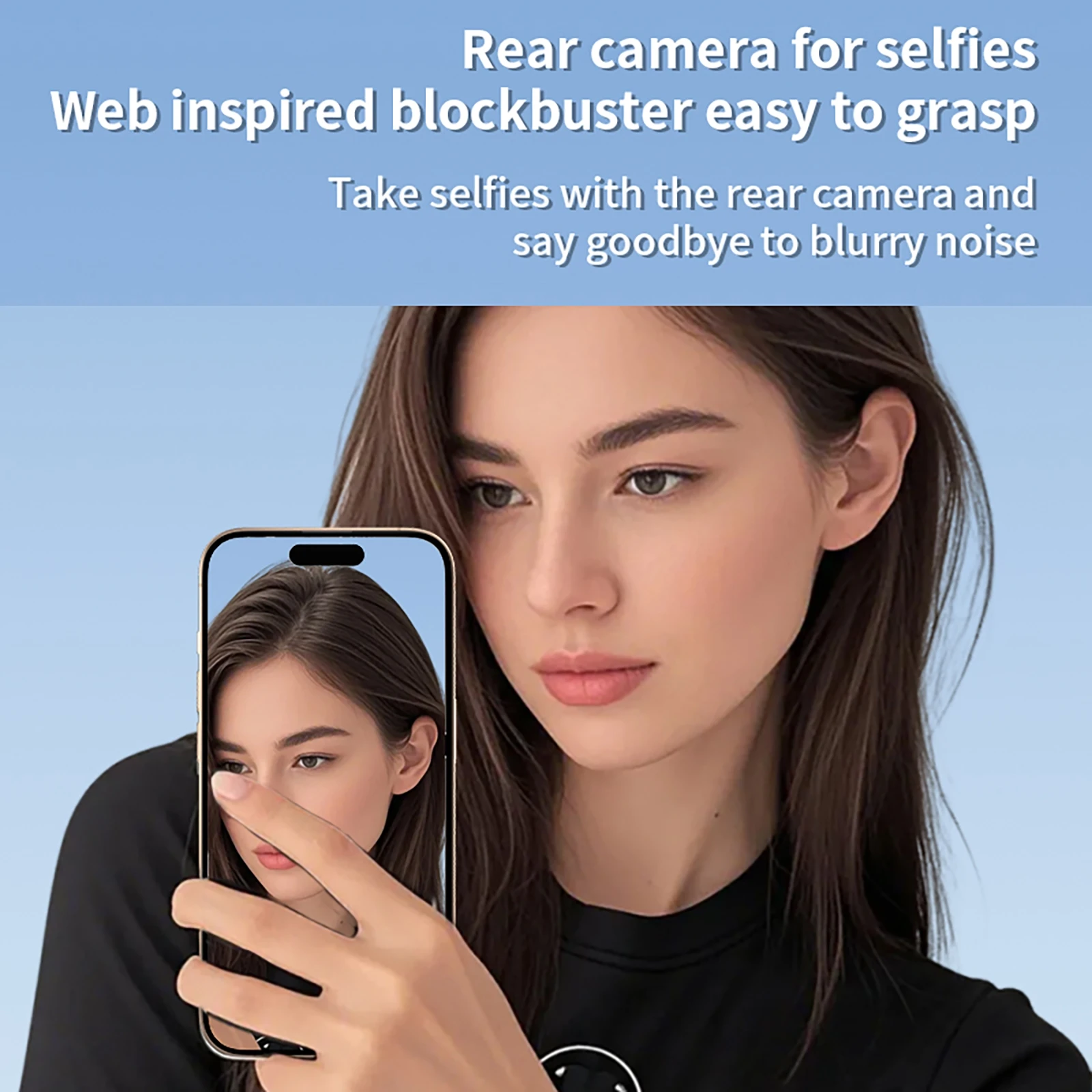 Wireless Selfie Monitor for Smartphone Selfie Rear Display Mobile Phone Selfie Screen For Vlog Live Stream Photography