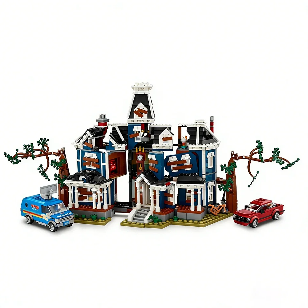 

2026 NEW MOC Ideas Science TV Series Stranger Event Creel House Sets City Architecture 11370 Builing Blocks Kid Toys Gift