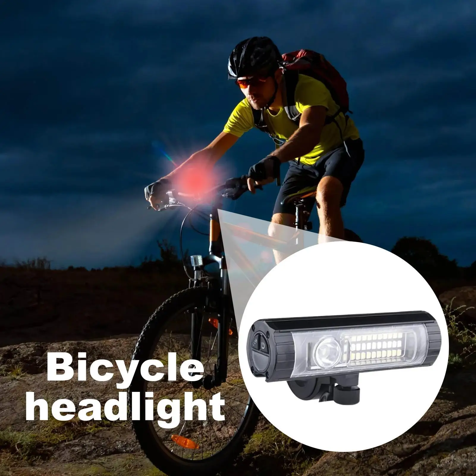 Front Light For Bike Multi-Mode Waterproof Rechargeable Safety Bike Light LED Cycle Lamp For Mountain Road Biking Touring