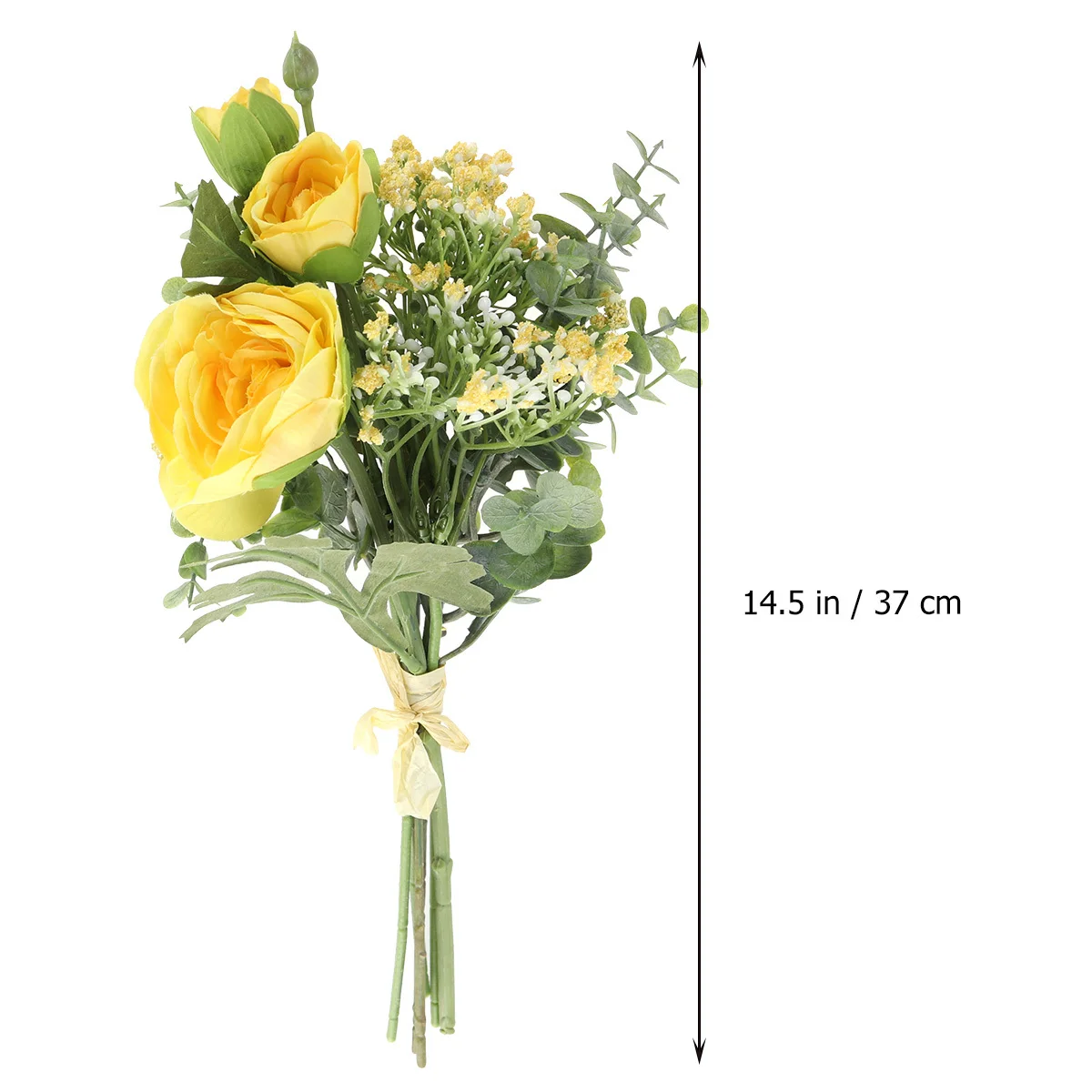 

1Pcs Lifelike Artificial Babysbreath Flowers Yellow Realistic DIY Floral Wedding Garden Party Decoration Artificial Flowers