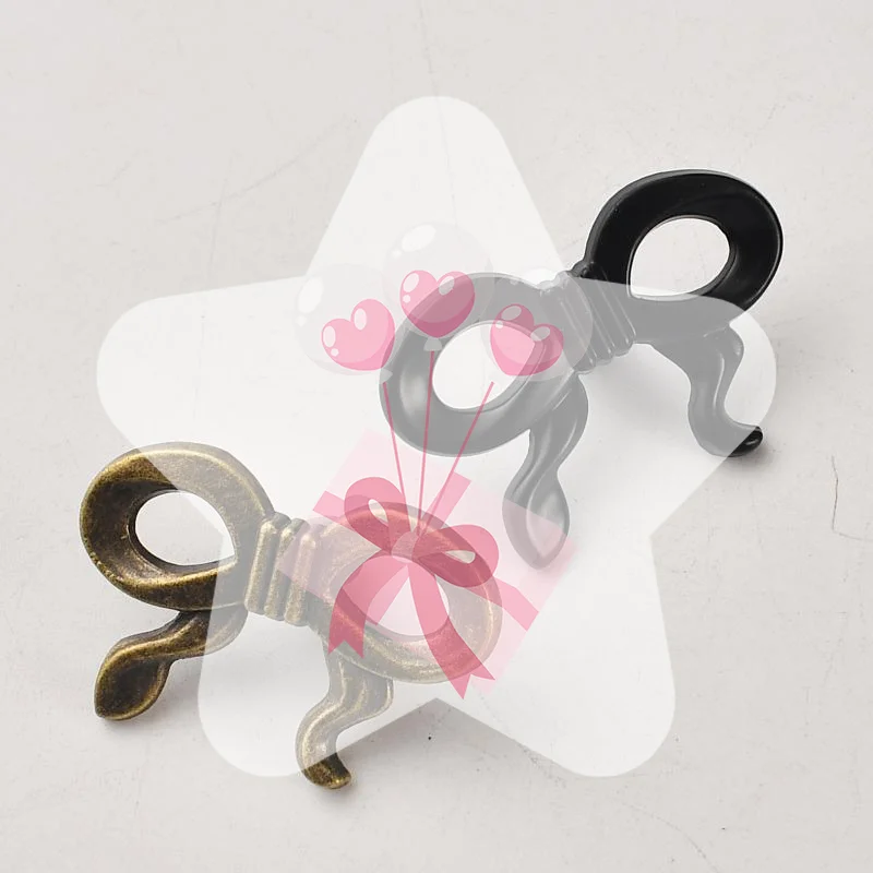 Bowknot Single Hole Handle Elegant French Style Pull Knob for Wardrobe Doors Drawers Cabinets Luxury Home Furniture Renovation