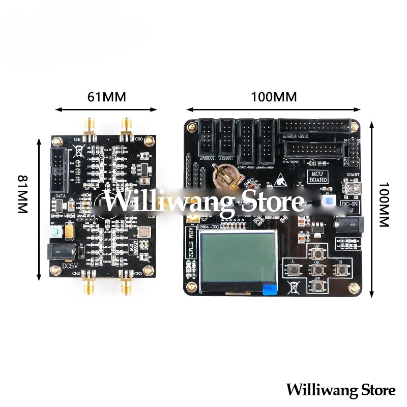 AD9959 High-Speed DDS Module Sine Wave Signal RF Signal Source Generator Four Channels Far Exceeds AD9854